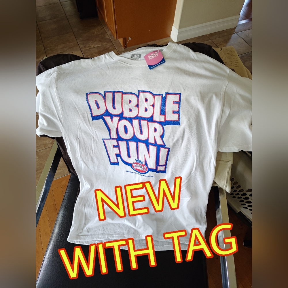 XL T-SHIRT DUBBLE BUBBLE DOUBLE YOUR FUN Vintage Style